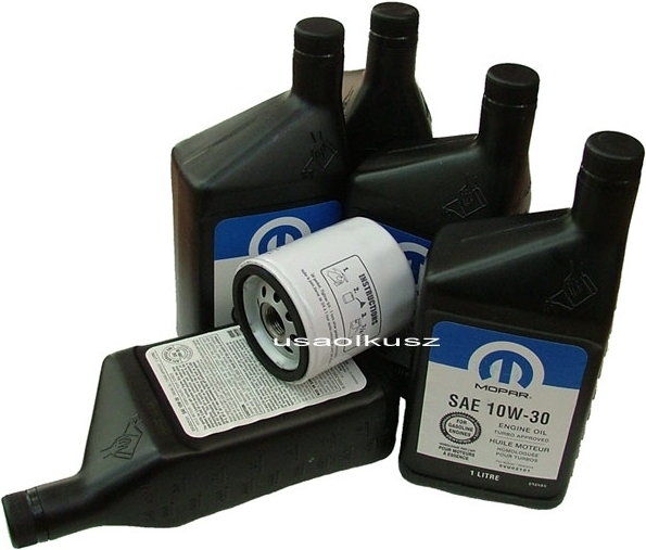 MOPAR Filtr oleju + olej 10W30 Jeep Cherokee 2,4 16V