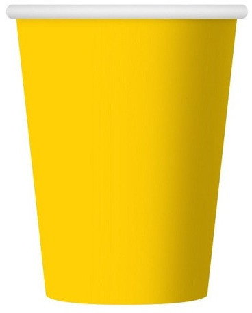 GO Kubeczki papierowe żółte - 270 ml - 6 szt.