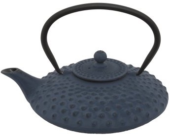 Bredemeijer Jing żeliwny czajnik do herbaty, 0,8 l, niebieski, z wypustkami G001B
