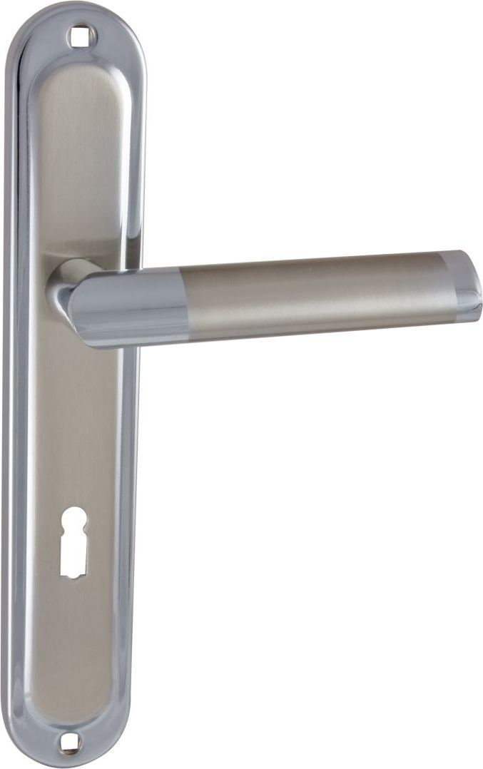 Domino Klamka JARO ECO 72 DŁUGI SZYLD KLUCZ NIKIEL/CHROM JARO M6/M9l BB72