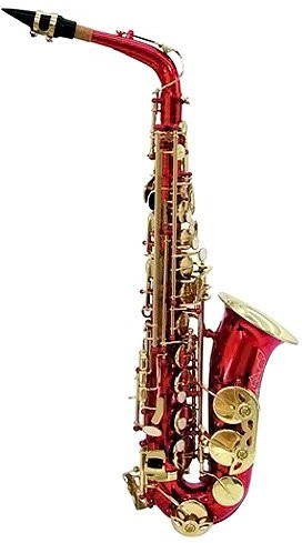 Dimavery DIMAVERY 26502375 SP-30 EB saksofon altowy Czerwony SP-30 Eb Alto Saxophone, red