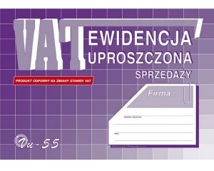 Michalczyk&Prokop Druk EWIDENCJA VAT Sprzedaży Uproszczona Vu-55/59 A5 MP021