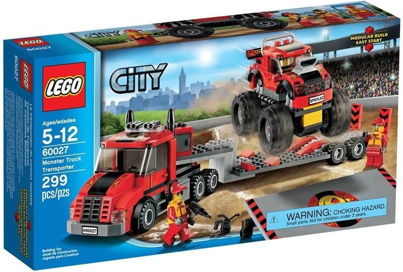 LEGO CITY TRANSPORTER MONSTER TRUCKÓW 60027