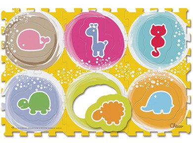 Chicco Puzzle podłogowe Zwierzątka 6 elementów 7162000000