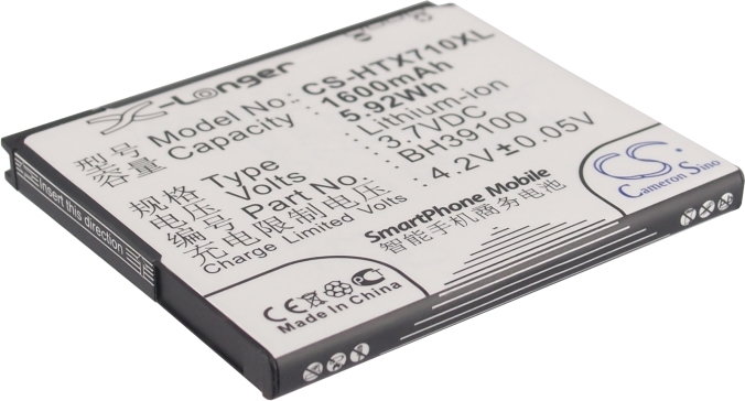 Cameron Sino HTC G20 / BH39100 1600mAh 5.92Wh Li-Ion 3.7V CS-HTX710XL