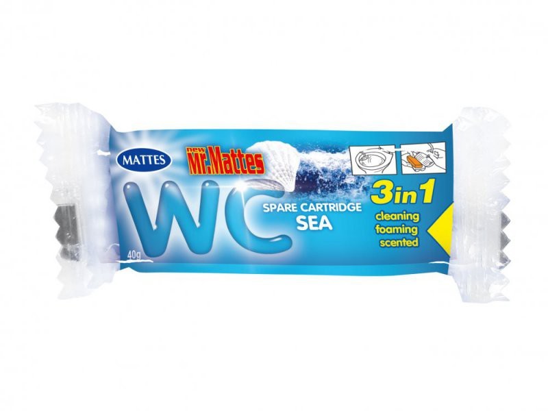 Zapas do WC Mattes - 40 g / morski
