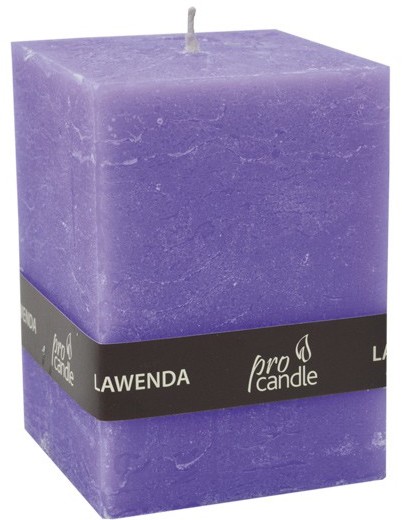 Pro Candle wieca zapachowa ProCandle 736017 / prostopadłościan / lawenda