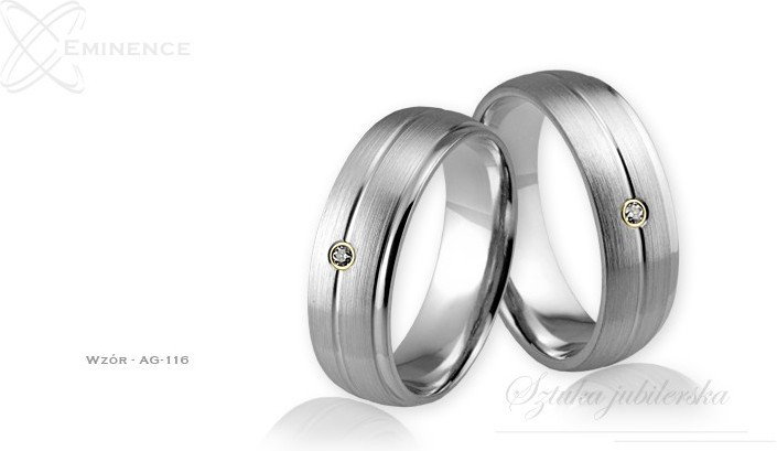 Eminence Obrączki srebrne - wzór Ag-116