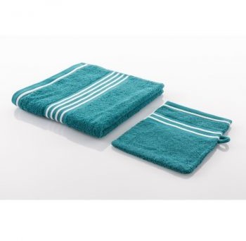 Gozze Ręcznik Rio pozytyw 70 x nr 140cm petrol/biały nr 140-54-5