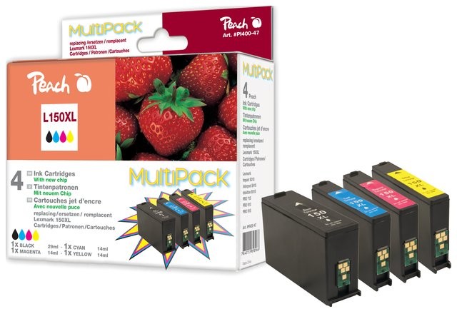 Peach Multi Pack z chipem duża wydajność kompatybilny z No 150XL PI400-47