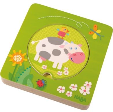 Haba Drewniane Puzzle Farma - zwierzęta 301647