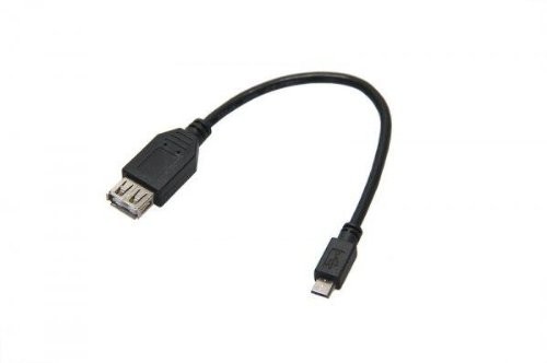 Wentronic USB 2.0 Hi-Speed adapter sieciowy gniazdo A na wtyk B Micro, czarny 4040849951930