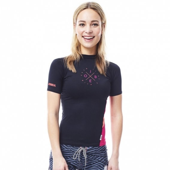 Jobe Damska koszulka do sportów wodnych Rashguard - Kolor Czarny, Rozmiar XXL 544117050-XXL