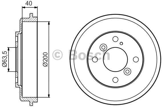BOSCH Bęben hamulcowy, 0 986 477 240 - Bezpłatny zwrot do 30 dni, największy wybór produktów. 0986477240