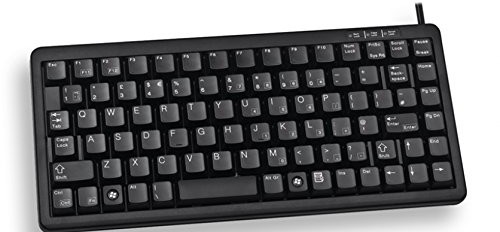 Cherry G84  4100 kompaktowa klawiatura USB (francuskim AZERTY, 86-Liczba przycisków, PS/2 za pomocą adapter) Czarny G84-4100LCMFR-2
