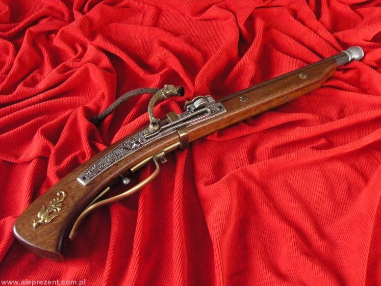 WŁOCHY JEDYNY TAKI PISTOLET Z ZAMKIEM LONTOWYM 1450r. FRANCJA