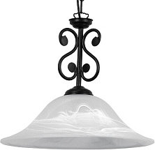 Rabalux Klasyczna LAMPA wisząca ART DECO DOROTHEA 7776 IP20 Czarny biały