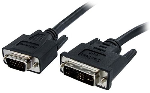 StarTech DVI na VGA Monitor Cable 2 meter/wtyczka F DVI-I 24 + 5 (VGA 15pin) DVI-A analogowe VGA Cable ST/ST 2 m DVIVGAMM2M