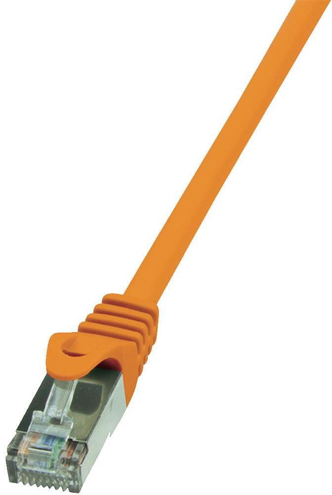 LogiLink Kabel sieciowy CP2028S CAT 6 F/UTP AWG 26/7 RJ45 0.50 m Pomarańczowy
