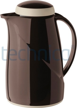 Helios Termos z tworzywa, z pokrywką 0,6 l, brązowy | , Wave Mini HELIOS-2942-123