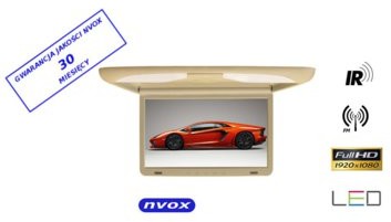 NVOX Monitor podsufitowy podwieszany 17 z IR FM RF1738IR BEIGE