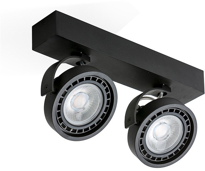 Azzardo Oprawa sufitowa JERRY 2 230V GM4205-230V 16W Black metal aluminium
