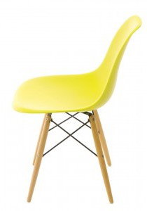 D2.Design Krzesło P016W PP dark olive, drewniane nogi 24249