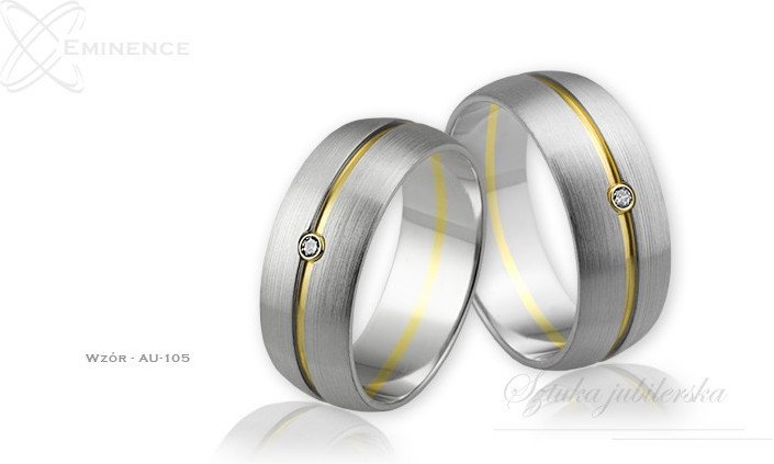 Eminence Obrączki ślubne - wzór Au-105