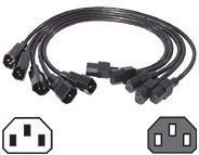 APC Przełącznik Power Cord Kit (5 ea), C13 to C14, 0.6m (AP9890)