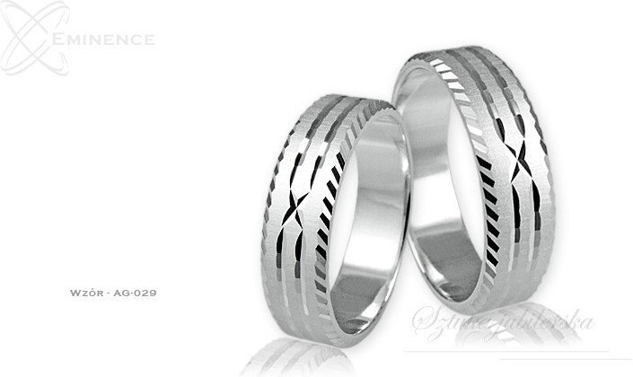 Eminence Obrączki srebrne - wzór Ag-029