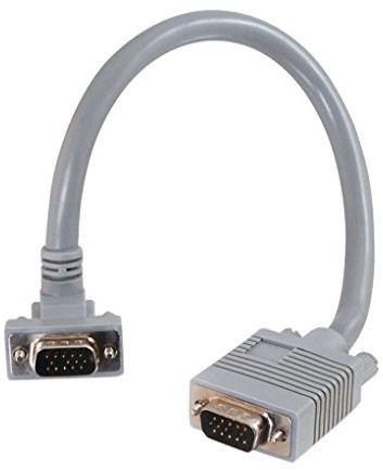 CABLESTOGO Cables To Go HD15 SXGA M/M Monitor Cable (10 m) o 90 stopni w dół gewinkeltem wtyk typu męskiego 81068