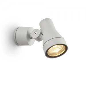 Redlux Kinkiet DIREZZA srebrnoszara 230V GU10 35W IP54 R10388