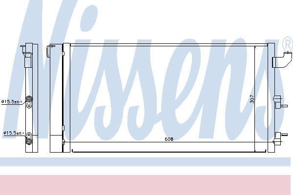 NISSENS Skraplacz, klimatyzacja 940173