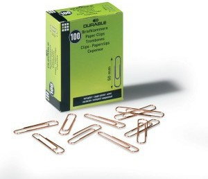DURABLE Klasyczne Spinacze orkągłe 50 mm, miedziowane, 100 szt.