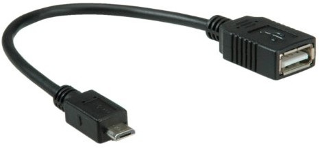 Value USB 2.0 Cable, USB 2.0 OTG Micro B-Typ A BU, typ 0,15 m
