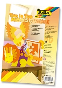 GDD Arkusze Piankowe 20x29cm Mix Żółty 10ark GD300