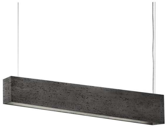 Nowodvorski LAMPA wisząca STONE TRAVERTINE 7014 belka OPRAWA zwis IP20 Szary