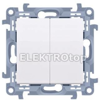 Kontakt Simon Łącznik świecznikowy (moduł) 10AX, 250V~, zaciski śrubowe; biały C