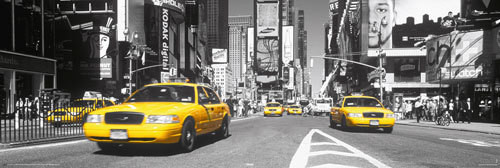 Reinders Times Square Yellow Cab - plakat MD19275