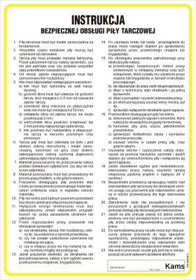 TD IAB02 Instrukcja bezpiecznej obsługi piły tarczowej
