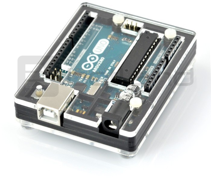 Arduino Uno - czarno-przezroczysta slim ARD-03847