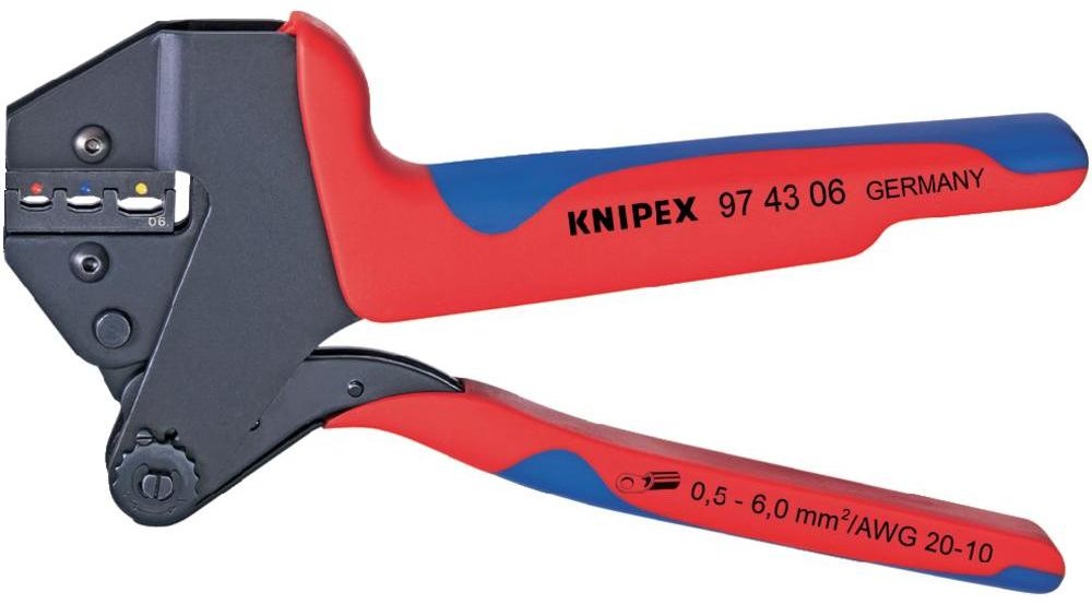 Knipex Szczypce do zaciskania 97 43 06 0.5 mm2 - 6 mm2 stos. do Izolowane końców