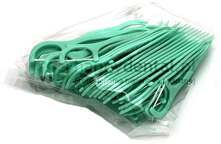 POLYDENT Flossing Toothpick 50szt. - nicio-wykałaczki do bezpiecznego oczyszczan