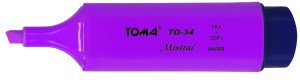 Toma Zakreślacz MISTRAL fioletowy TO010-12