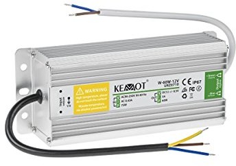 Kemot urz0710 zasilacz sieciowy do pasków LED, metalowy, srebrny