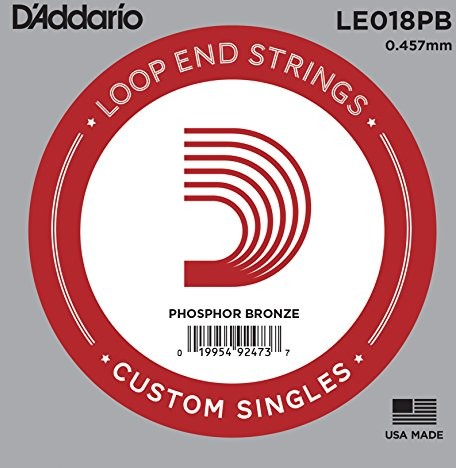 D'Addario Loop End fosforu z brązu Single Strings LE018PB