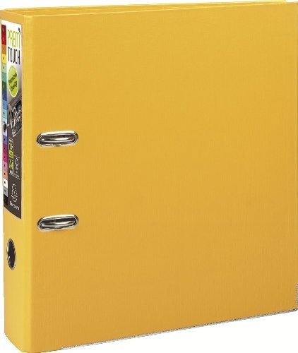 Exacompta 53302E segregator (2 krążki z polipropylenu, grzbiet 80 mm, format A4), żółty 3130630533498