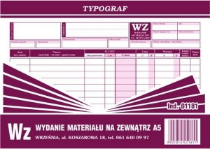 Typograf Druk WZ A5 01181 TP382
