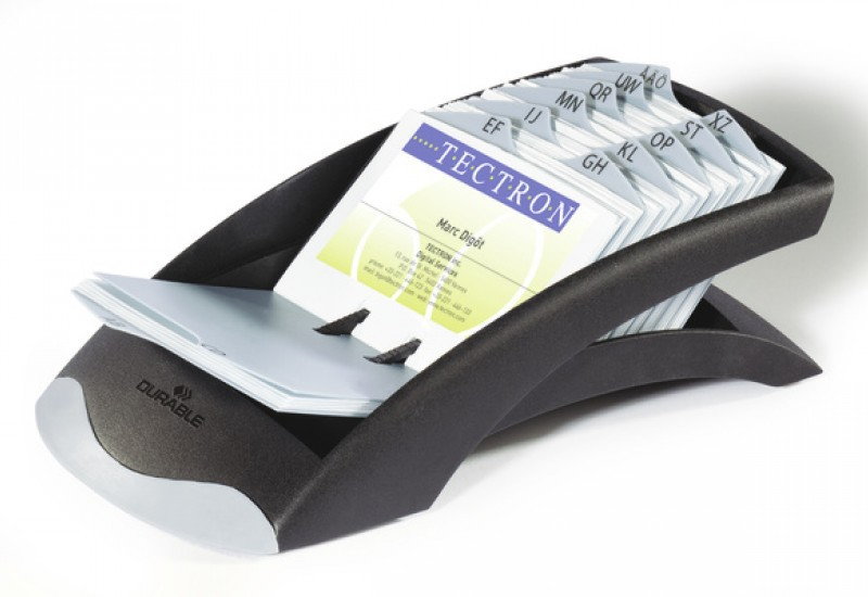 Durable Wizytownik na biurko Visifix 12 przekładek A-Z czarny 2413-01