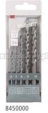 WOLFCRAFT Wiertło HM - zestaw 4-10mm, 5szt. 8450000